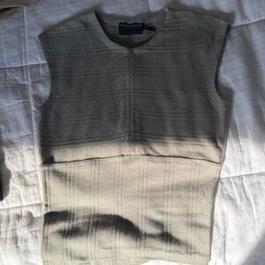 RARE Archival Giorgio Armani Classico Cashmere Bodysuit - Taupe - Italy - Sz 8